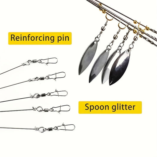 Alabama Umbrella Rig Fishing Lure Set, 5-Arm Design, 7-Piece Mixed Colors
