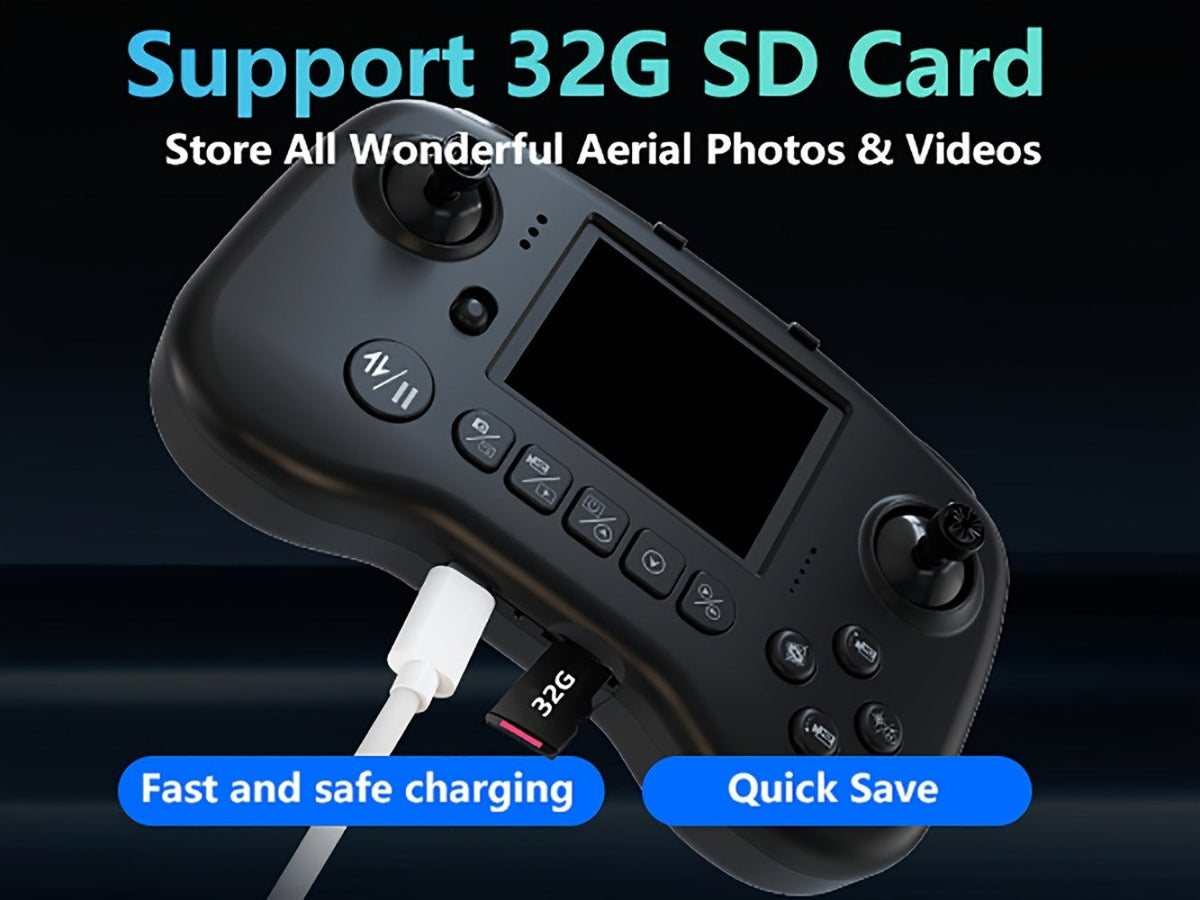 270° Obstacle Avoidance Drone with 2.8" LCD Screen Remote – Dual Cameras Brushless Motor Altitude Hold 3D Flips Headless Mode Foldable RC Quadcopter Beginner Adult Indoor Outdoor Gift for Kids Teens