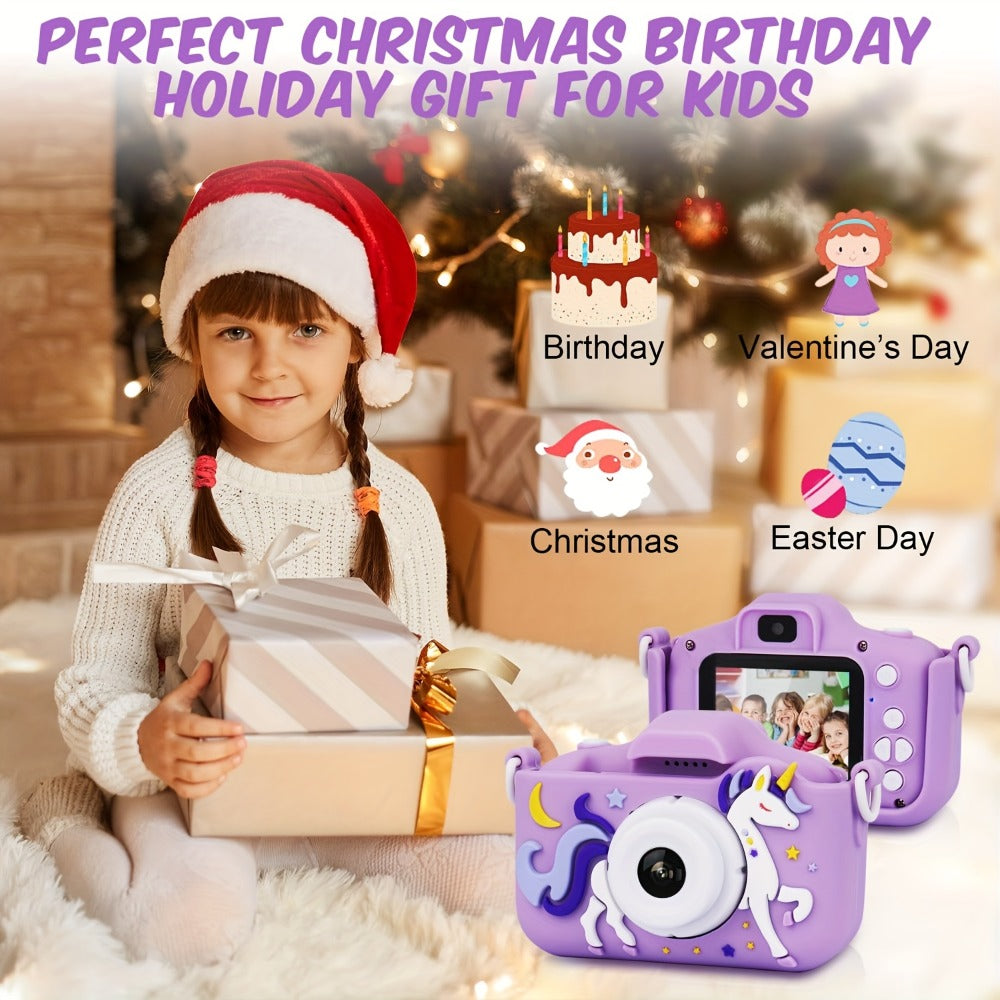 Kids Digital Camera with 1080P Video, 6 Photo Modes and 32GB Memory Card