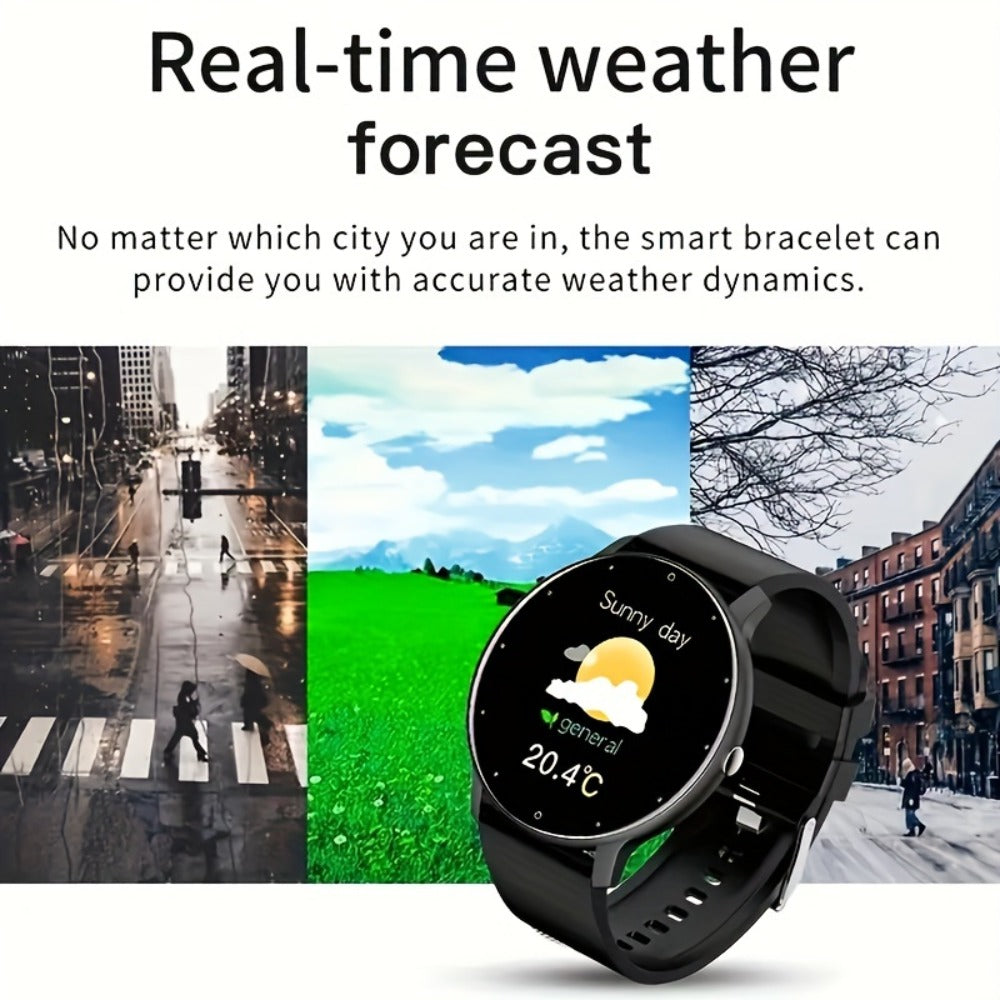 2-Pack Smartwatch with AI Voice Assistant Wireless Calling Sleep Tracker Calorie Step Counter Multi Sport Mode Message Notifications Fitness Health Watch for Men Women – Black Pink Gold Purple