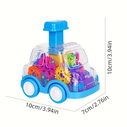 Gear Toy Cars 3-Pack with See-Through Bodies and Push-and-Go Action