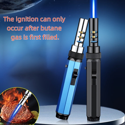 Refillable Butane Torch Lighter with Adjustable Jet Flame and Lock Controls