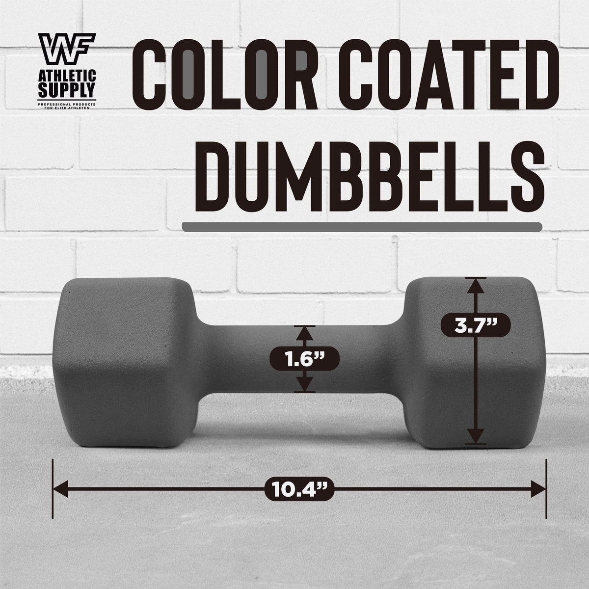 Neoprene Dumbbells Pair with Non-Slip Hex Shape – Color-Coded Hand Weights for Women & Men, Strength Training, Home Gym & Aerobics – 2LB to 15LB Available in Yellow, Green, Red, Blue & Gray