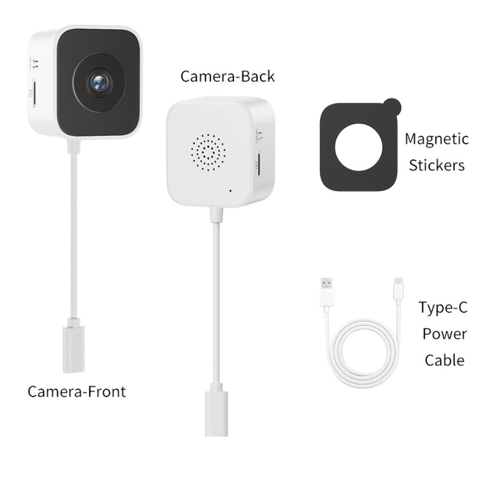 6MP Window Security Camera with AI Human Detection, 911 Emergency Alerts & Full-Color Night Vision – Dual Band 2.4GHz/5GHz WiFi, Smart Indoor Surveillance, Easy Install, 1/2 Pack