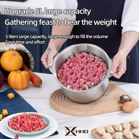 Electric Meat Grinder and Food Chopper with 5 Speeds, Bowl Capacity Options