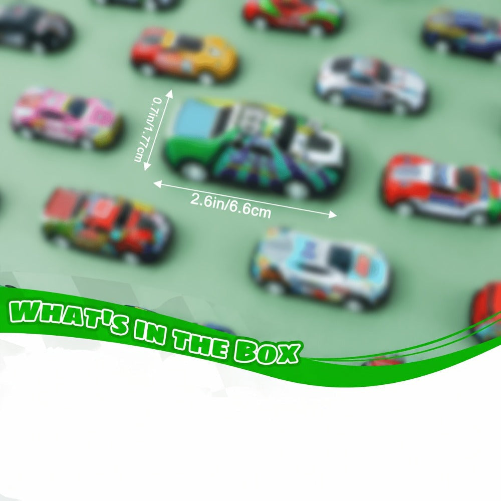 Mini Pull-Back Toy Cars, 72-Pack for Party Favors & Classroom Prizes