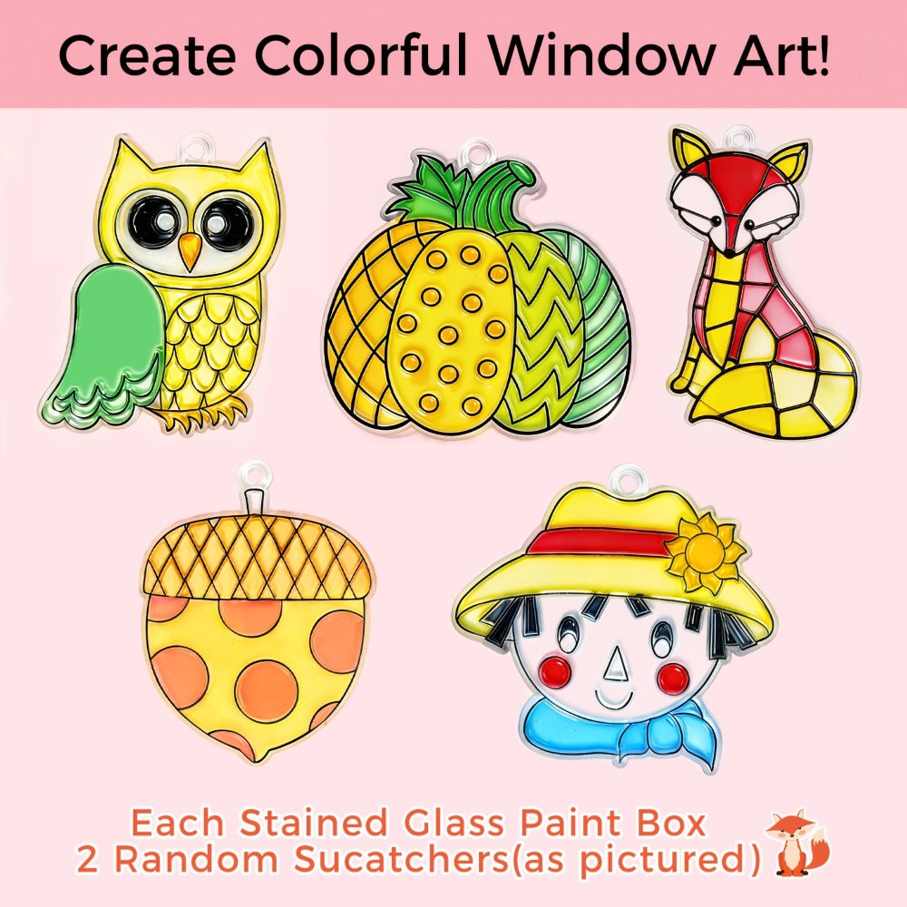 Stained Glass Painting Kit 12 Colors Acrylic Paint Set with 3 Brushes – Non-Toxic Window Glass Paint for Wine Glasses Ceramic Mugs, Professional Art Supplies for Adults Artists Painting Enthusiasts