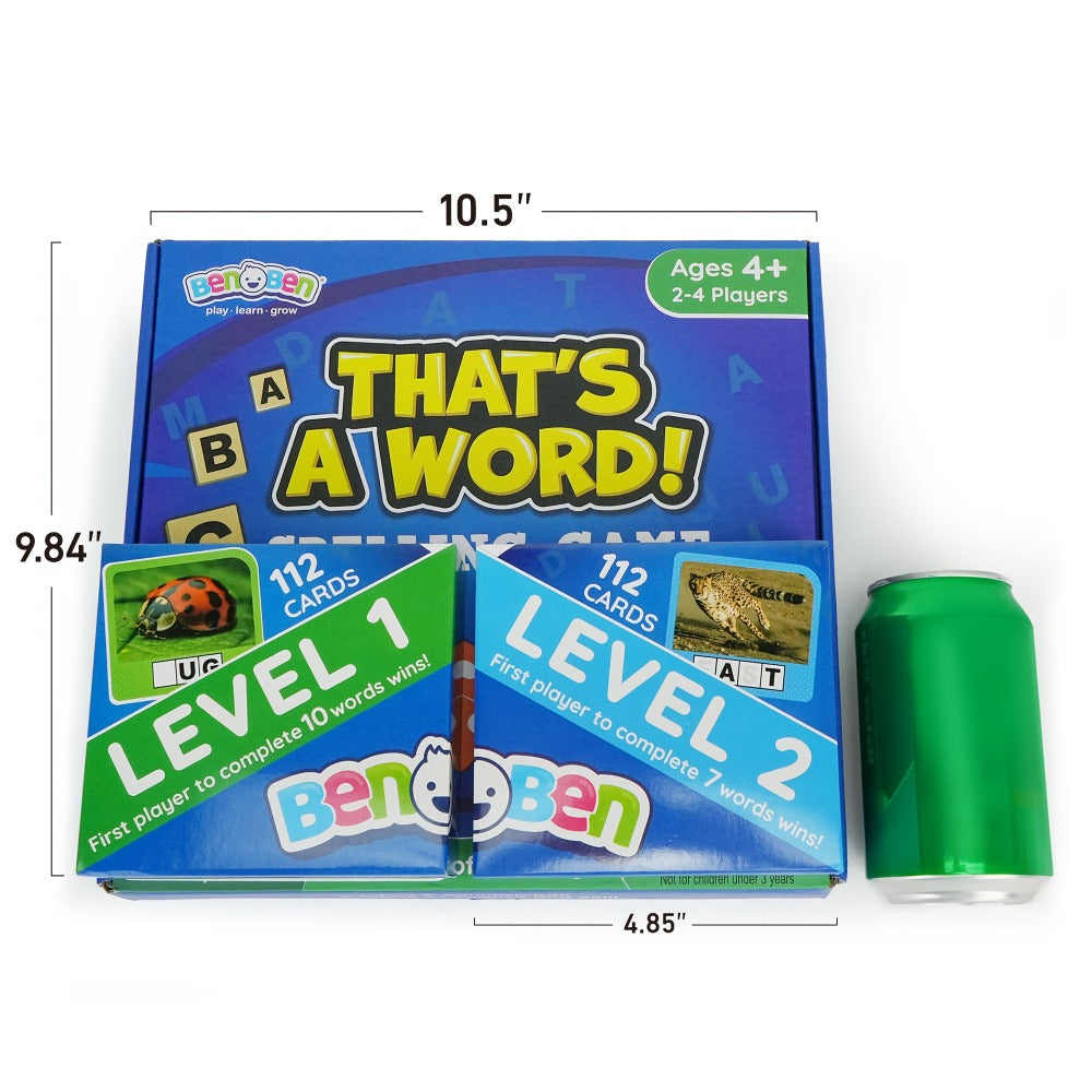 Spelling Flash Card Game for Kids Ages 4-8 — 224 Phonics Sight Word Flashcards, 208 Wood Letter Tiles & Dice, Kindergarten Homeschool ESL Autism Learning Toy, Birthday Christmas Gift