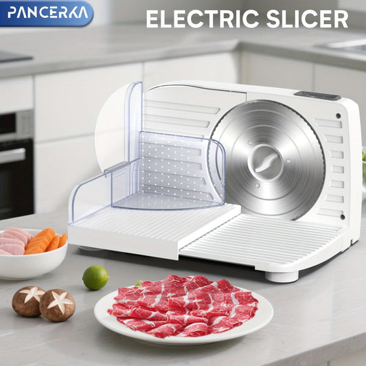 Electric Meat Slicer with 0–15 mm Adjustable Thickness & Stainless Steel Blade