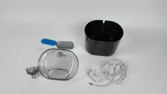 Pet Water Fountain, 2.3L Black Dispenser or 8-Pack Replacement Filter Option