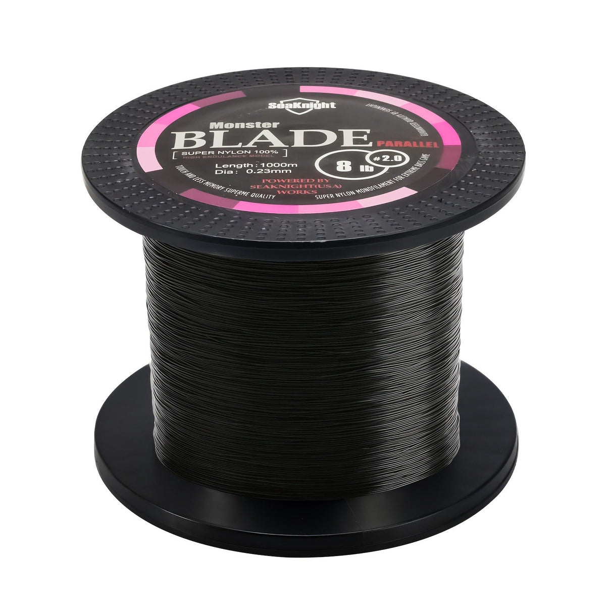 Monofilament Fishing Line 1000M / 1093Yds – Nylon Mono Line for Freshwater & Saltwater, 2-35LB, Black & White