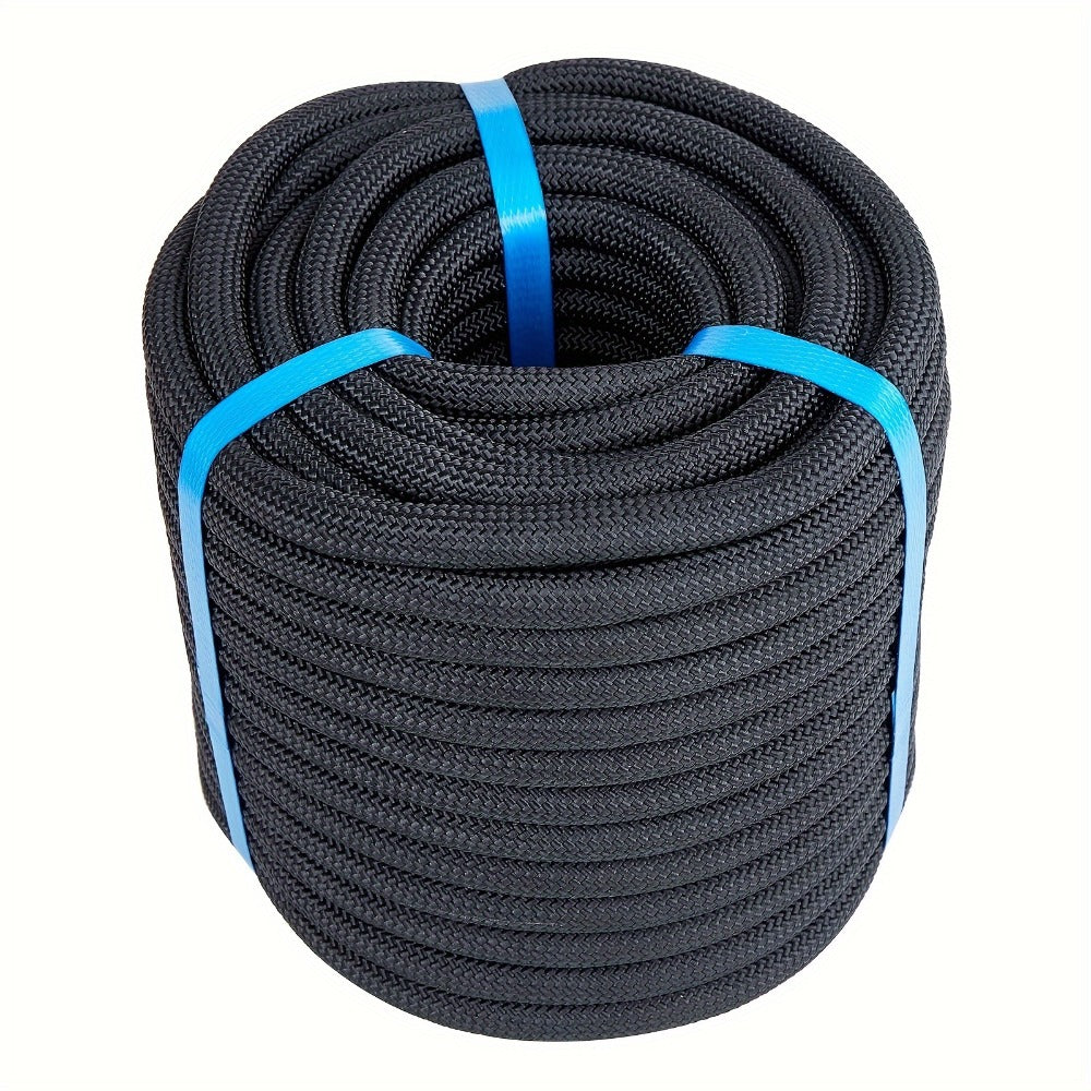 Double Braided Nylon Rope 1/2 Inch Heavy Duty Polyester – 100ft 150ft 200ft Multi-Color for Anchoring Towing Cargo Sailing Dock Lines & Outdoor Use