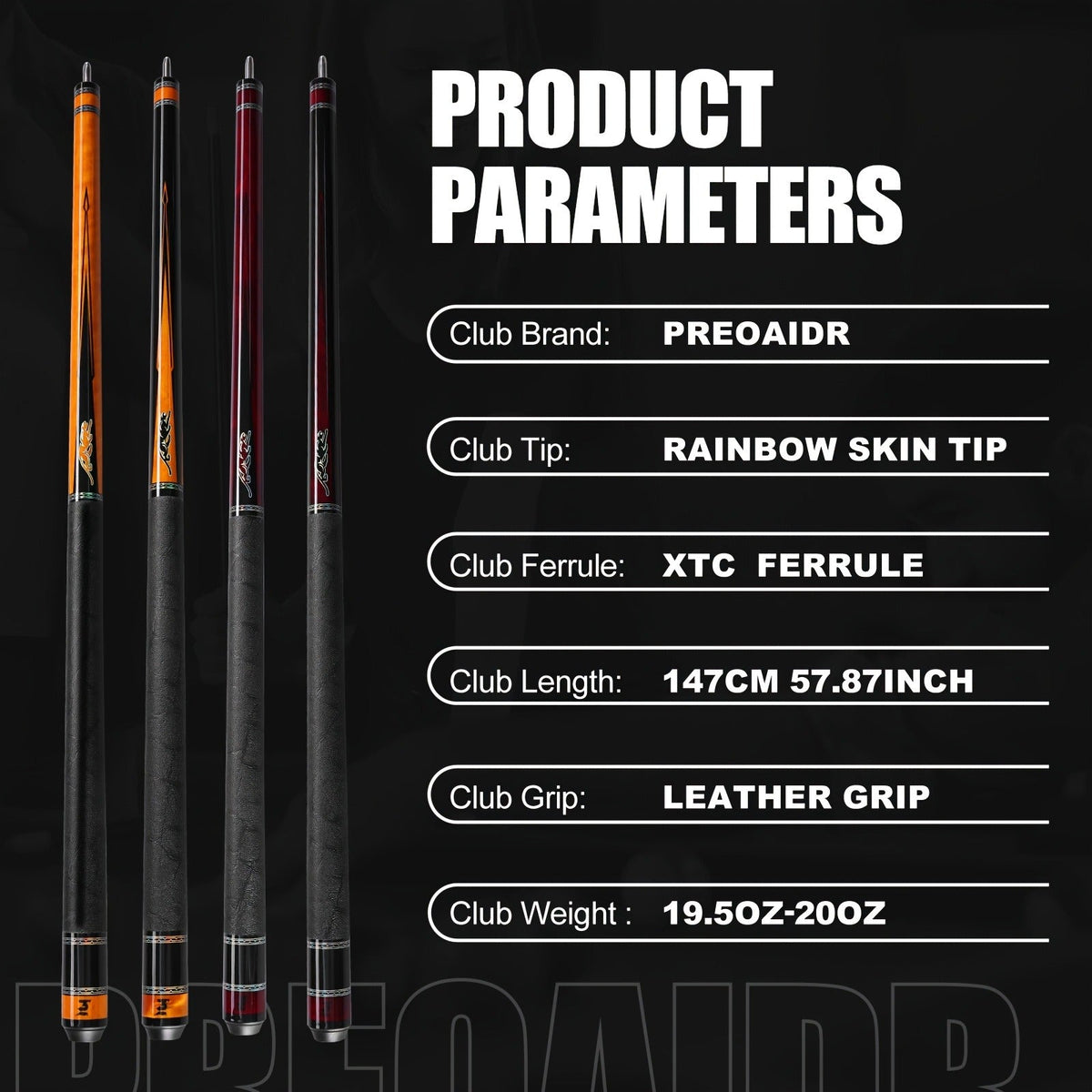 Carbon Fiber Pool Cue Stick 58 Inch - Low Deflection Billiard Cue with 12.5mm Tip, 3/8x8 Pin Joint, Leather Grip & Vacuum Quick Connector, Professional Billiards Stick for Accurate Ball Control