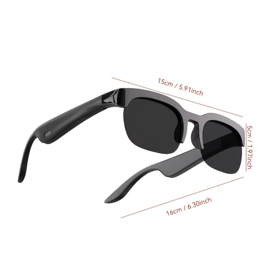 Real-Time Translation Glasses with AI Meeting Summarization – 160 Languages, Wearable AI Translator for Business Travel, Conferences & Daily Use, Lightweight Unisex Smart Eyewear for Men & Women