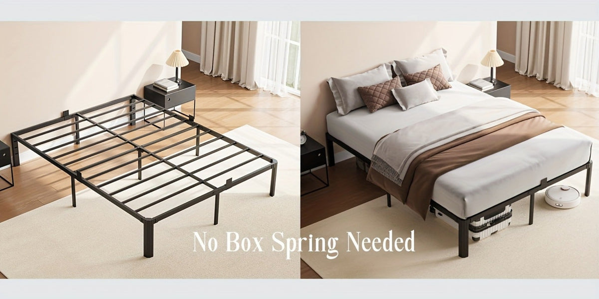 14-Inch Heavy-Duty Bed Frame, Bedroom Platform Bed for Bedroom Comfort and Support detail image - detail view 16