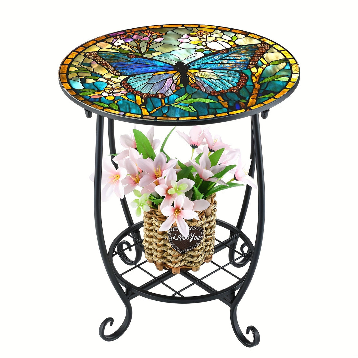 Outdoor Side Table shown in the Mixed Color option