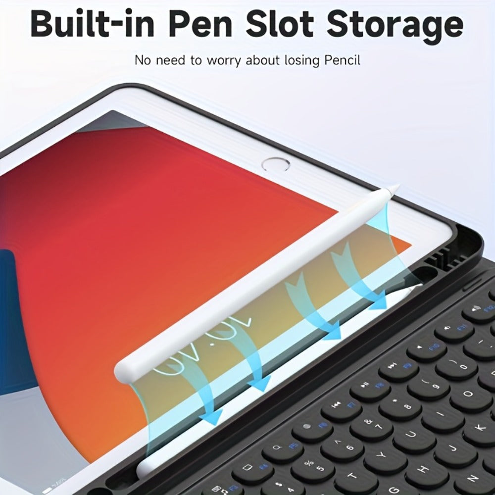 360° Rotatable iPad Keyboard Case with Backlit Keys, Trackpad & Apple Pencil Holder – Compatible with iPad Pro 11", iPad Air 5th/4th/3rd, iPad 10th/9th/8th/7th Gen, iPad Pro 10.5 – Chocolate Design