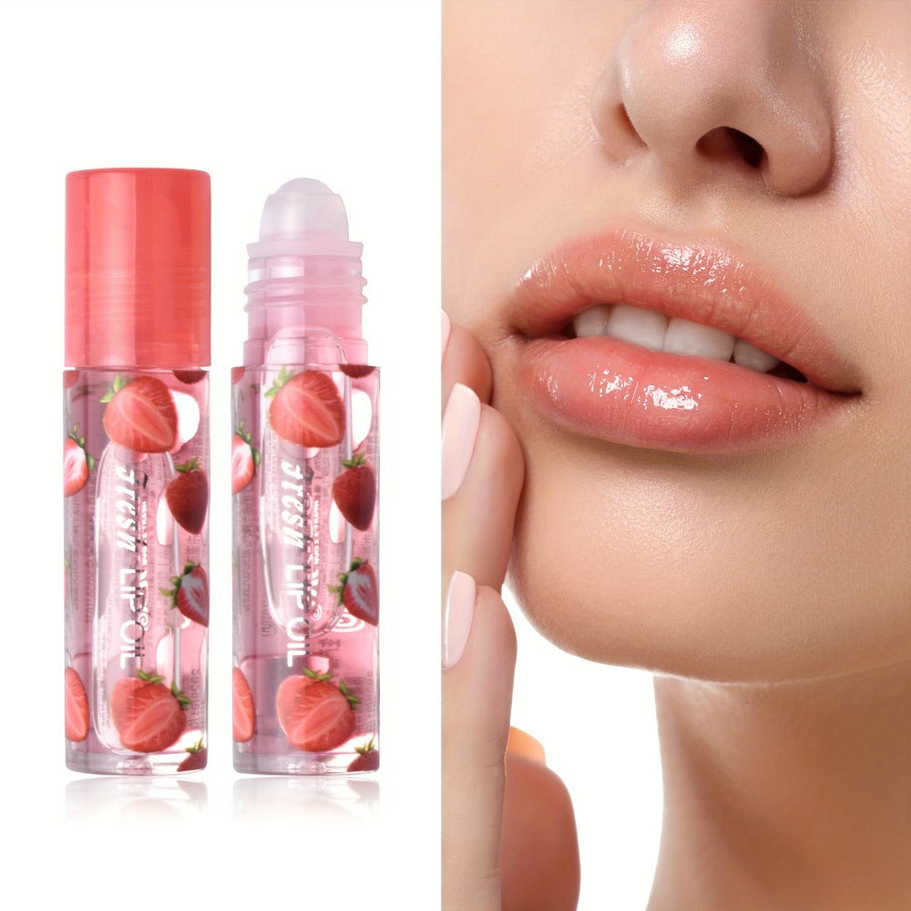 Roller Ball Lip Balm Set 24 Pieces 6 Flavors Transparent Colorless — Moisturizing Long-Lasting Hydration for Dry Chapped Lips | Lightweight Non-Greasy Daily Lip Care Gift Set for Women & Men