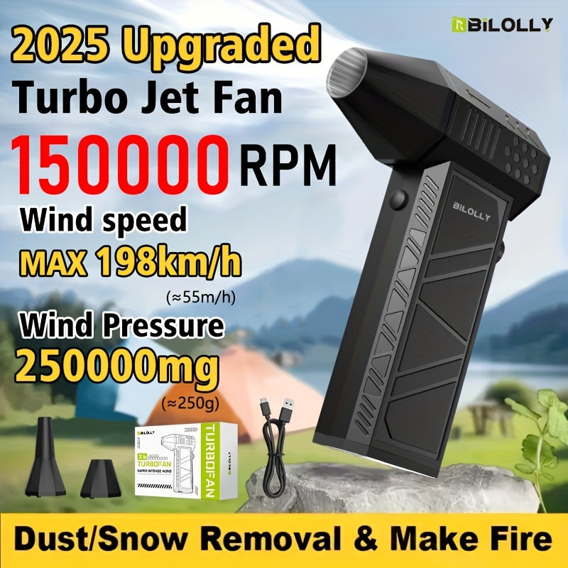 Electric Air Duster 150000RPM Cordless Turbine Blower with 8000mAh Battery & 13kPa Suction – Canned Air Alternative Jet Blower for Keyboard, Computer, Car & Home Cleaning, No Refills Needed