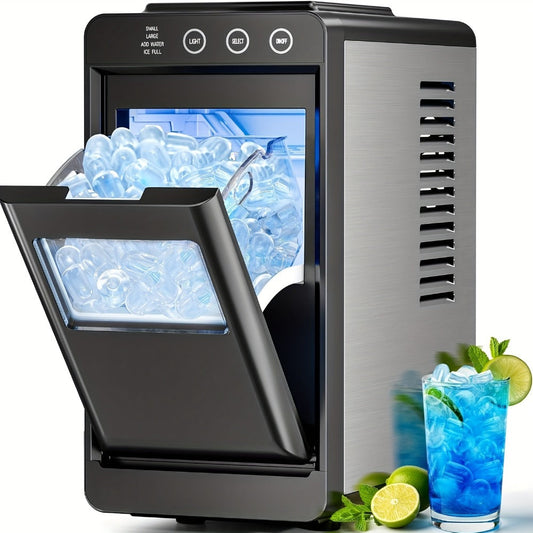 Countertop Ice Maker, 28 lbs/Day, 8 Cubes per Batch and Self-Cleaning