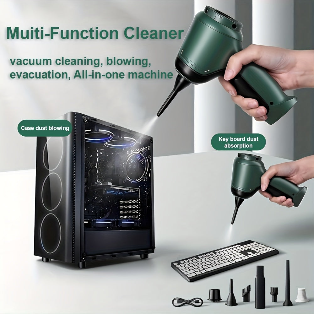 Cordless Handheld Vacuum Cleaner 3-in-1 Wireless with High Suction Power, Extended Battery Life – Portable Car & Home Vacuum for Dust, Debris & Pet Hair with Suction, Air Extraction & Blowing Modes