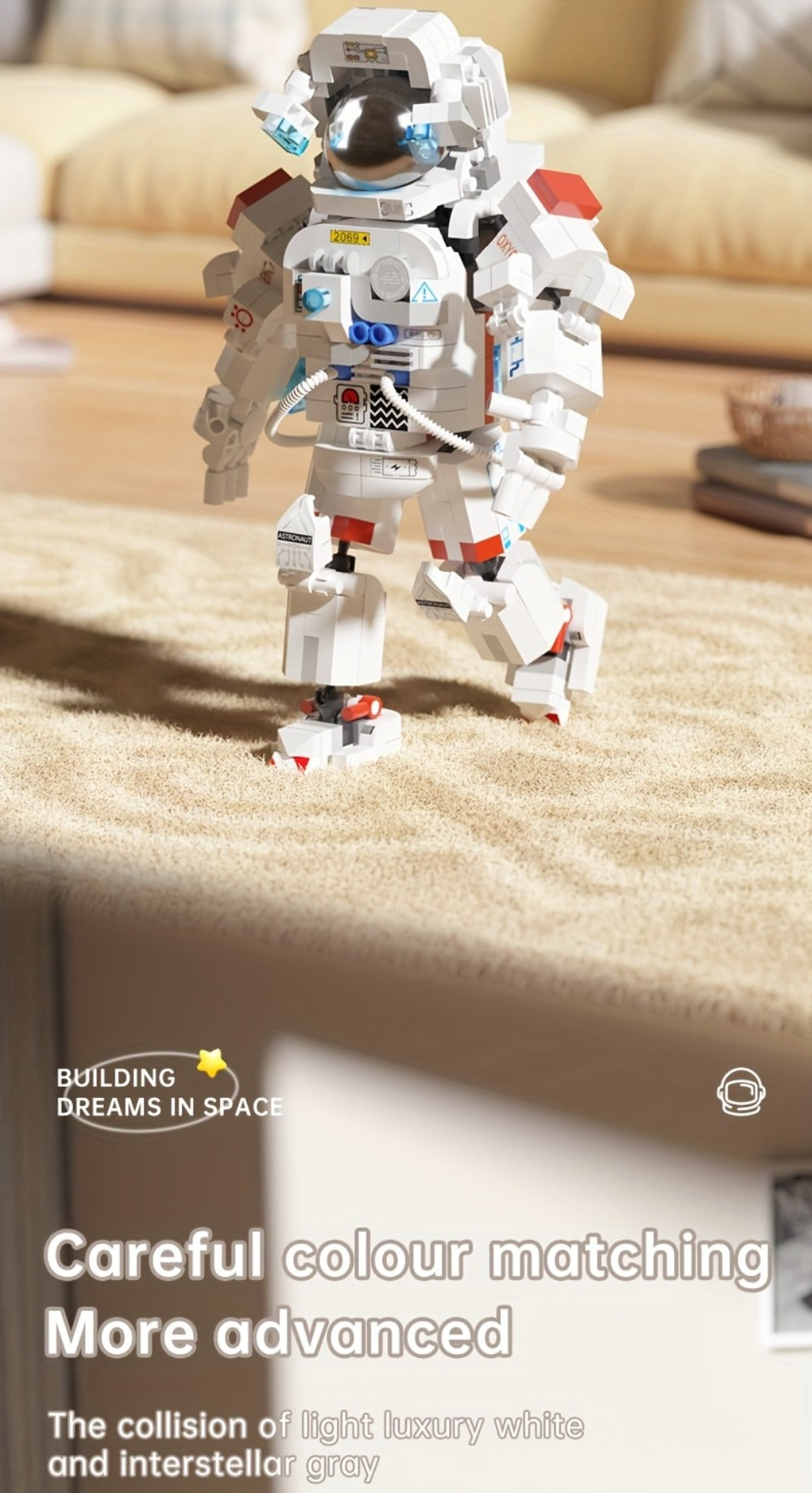 623-Piece Astronaut Micro Building Block Model Kit