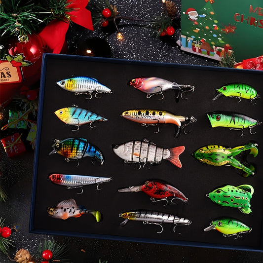 Swimbait Fishing Lures, 15-Piece Multi-Section Jointed Set, G1–G3 Options