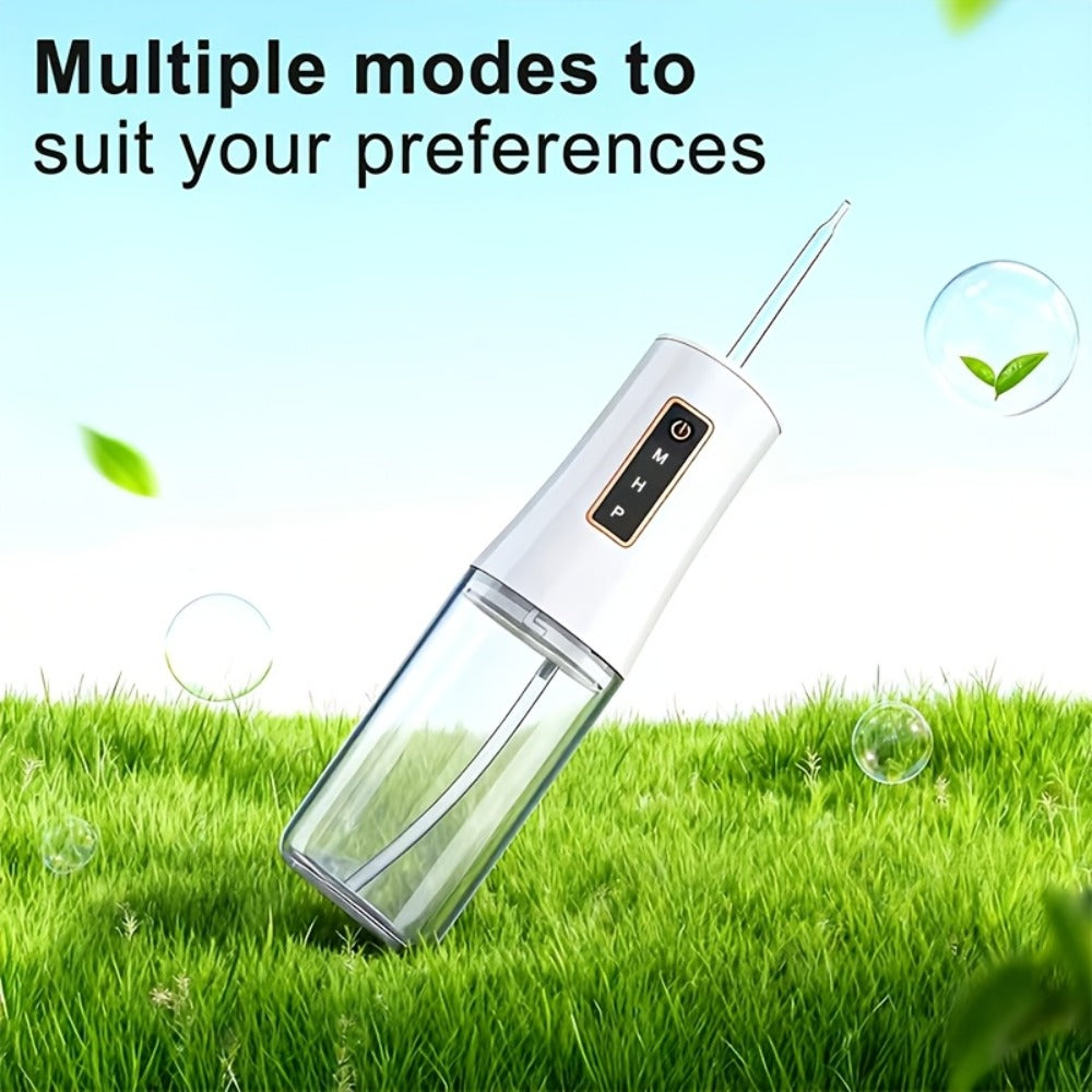Water Flosser Oral Care Kit – 3-Mode Portable Electric Dental Cleaner, USB Rechargeable, 4-Function Nozzle, Tooth Whitening Device & Electric Toothbrush Set for Travel & Home Use