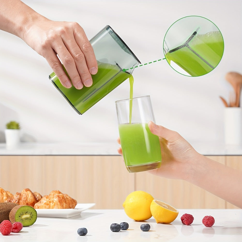 Space-Saving Centrifugal Juicer with 2.5-Inch Feed Chute - Powerful Fruit & Vegetable Juice Extractor, BPA-Free, Dishwasher Safe, Easy to Clean, Compact Design for Healthy Lifestyle, Black/Silver