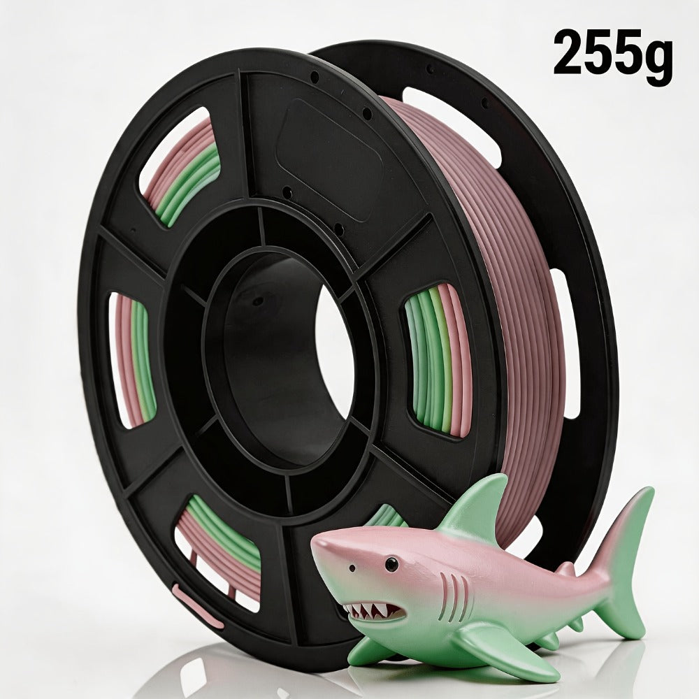 Rainbow PLA Filament 1.75mm Single Dual Triple Color Vacuum Packed – Neatly Wound High Precision ±0.02mm Smooth Printing 0.56lb 0.41lb | Rainbow Gradient PLA Spool for FDM 3D Printers Hobbyists