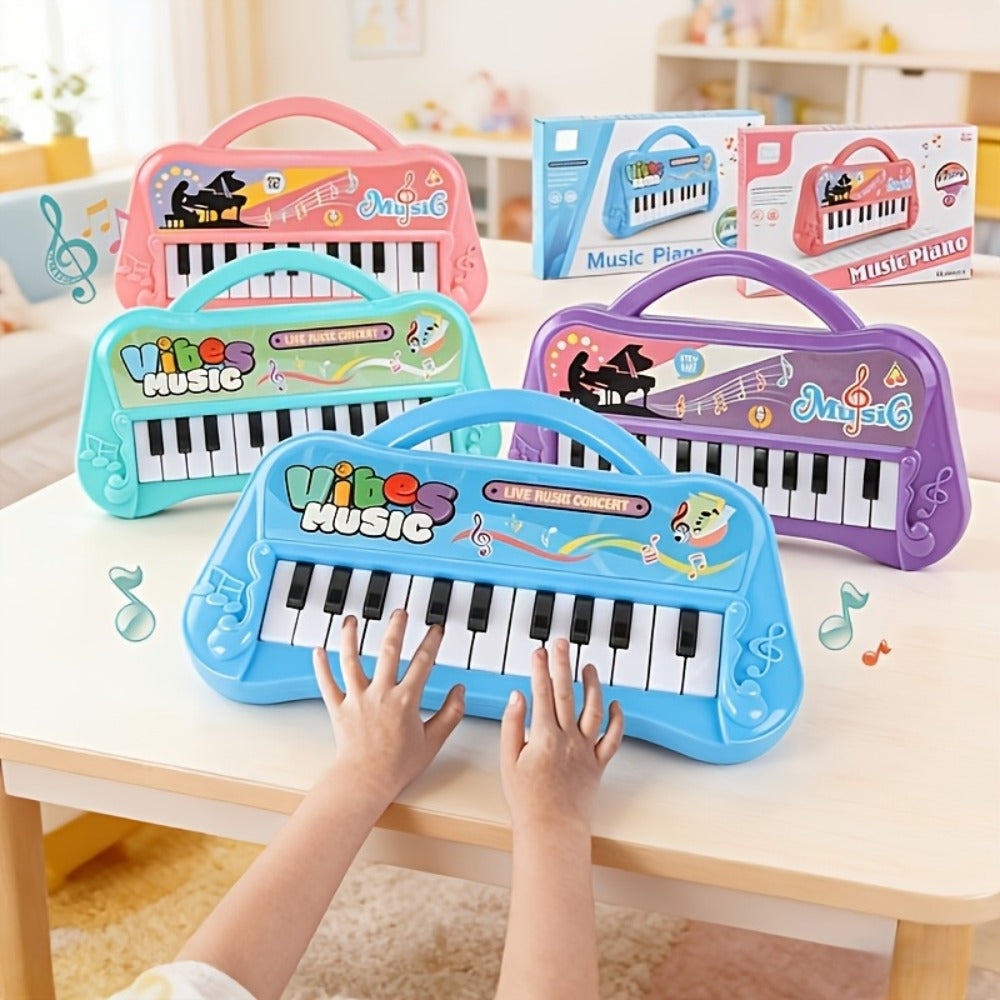 Kids Mini Piano Keyboard with 13 Keys, Electronic Music Toy in Four Colors