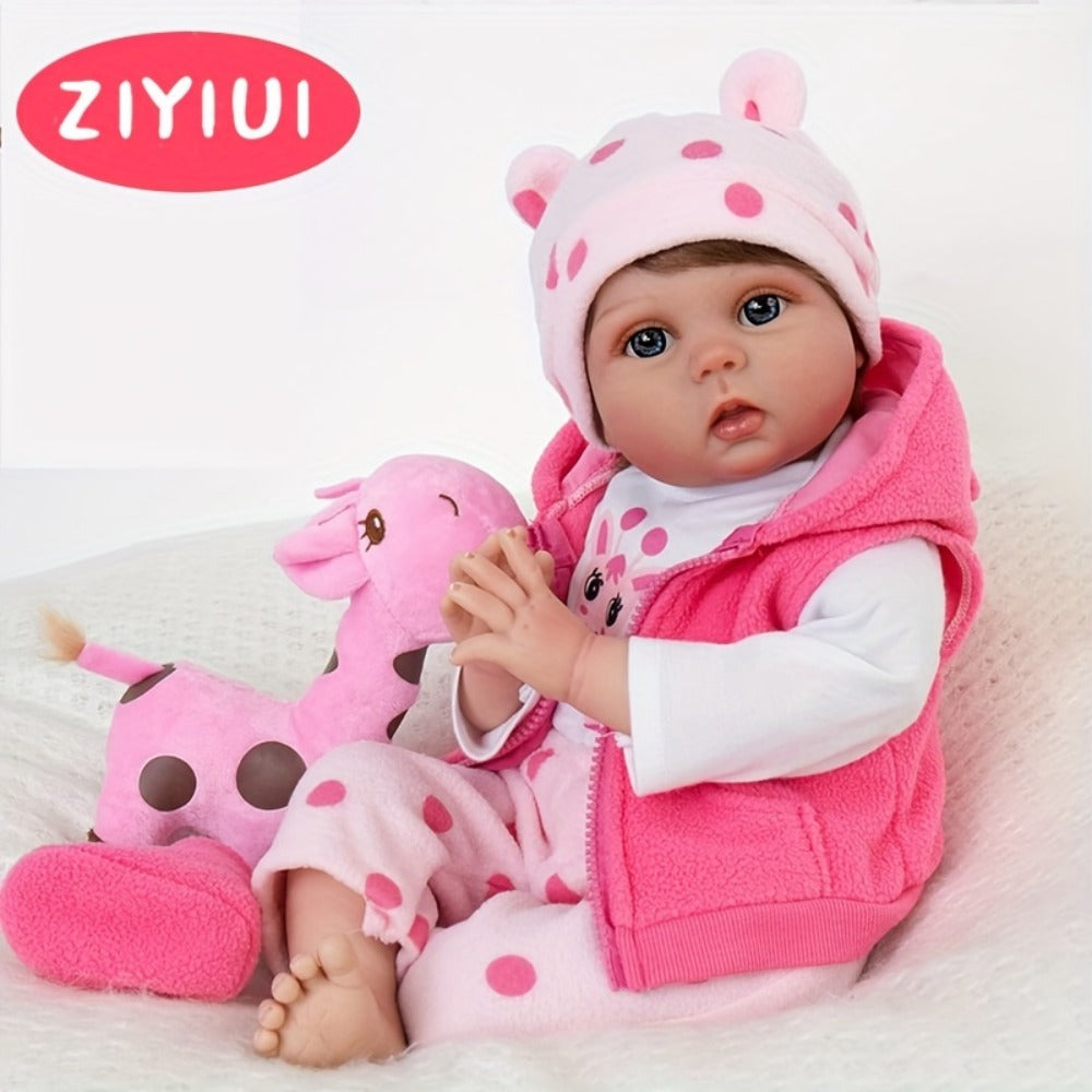 ZIYIUI 19.69-Inch Reborn Baby Doll with Soft Body and Accessories