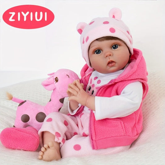 ZIYIUI 19.69-Inch Reborn Baby Doll with Soft Body and Accessories