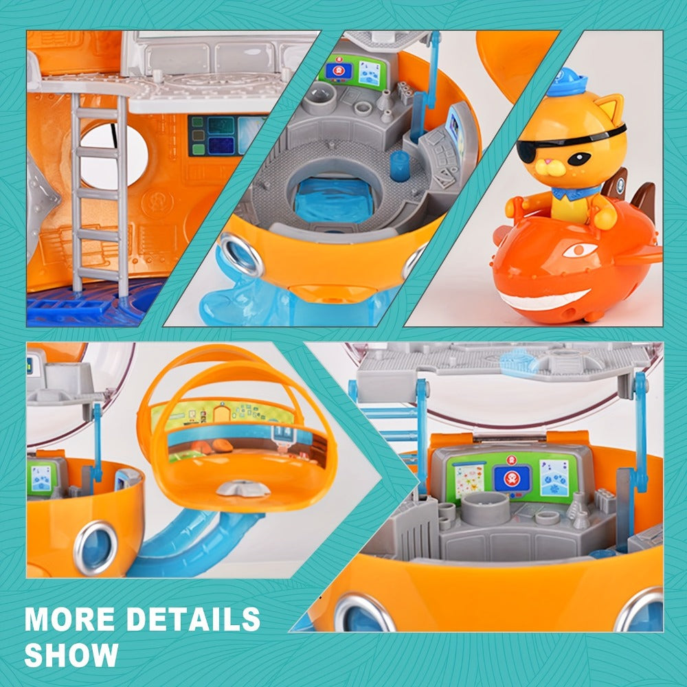 Octonauts Octopod Castle Adventure Playset – 8 Action Figures Glow Stickers Light Sound Effects, Interactive Ocean Toy Gift for Boys Girls Kids Ages 3+ Birthday Christmas