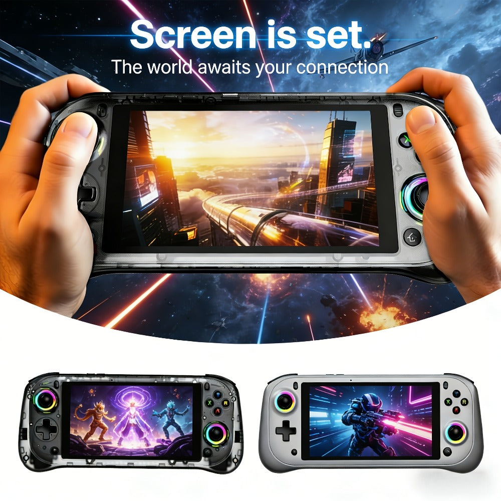 J55 Online Multiplayer Handheld Game Console – 5.5 Inch Large Screen, Open-Source System, 64GB Storage, Ultra-Long Battery Life, Global Online Gaming, High-End Portable Edition, Perfect Holiday Gift