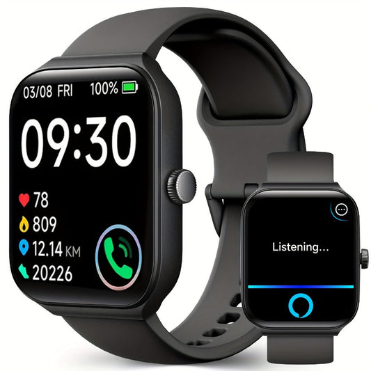 Fitness Tracker Smartwatch with Alexa Built-in FAWEIO 1.95" Large Display, Wireless Calling, 100+ Sport Modes, Pedometer Heart Rate Sleep Blood Oxygen, Compatible with iPhone & Android – Smart Watch for Men Women 11 Colors