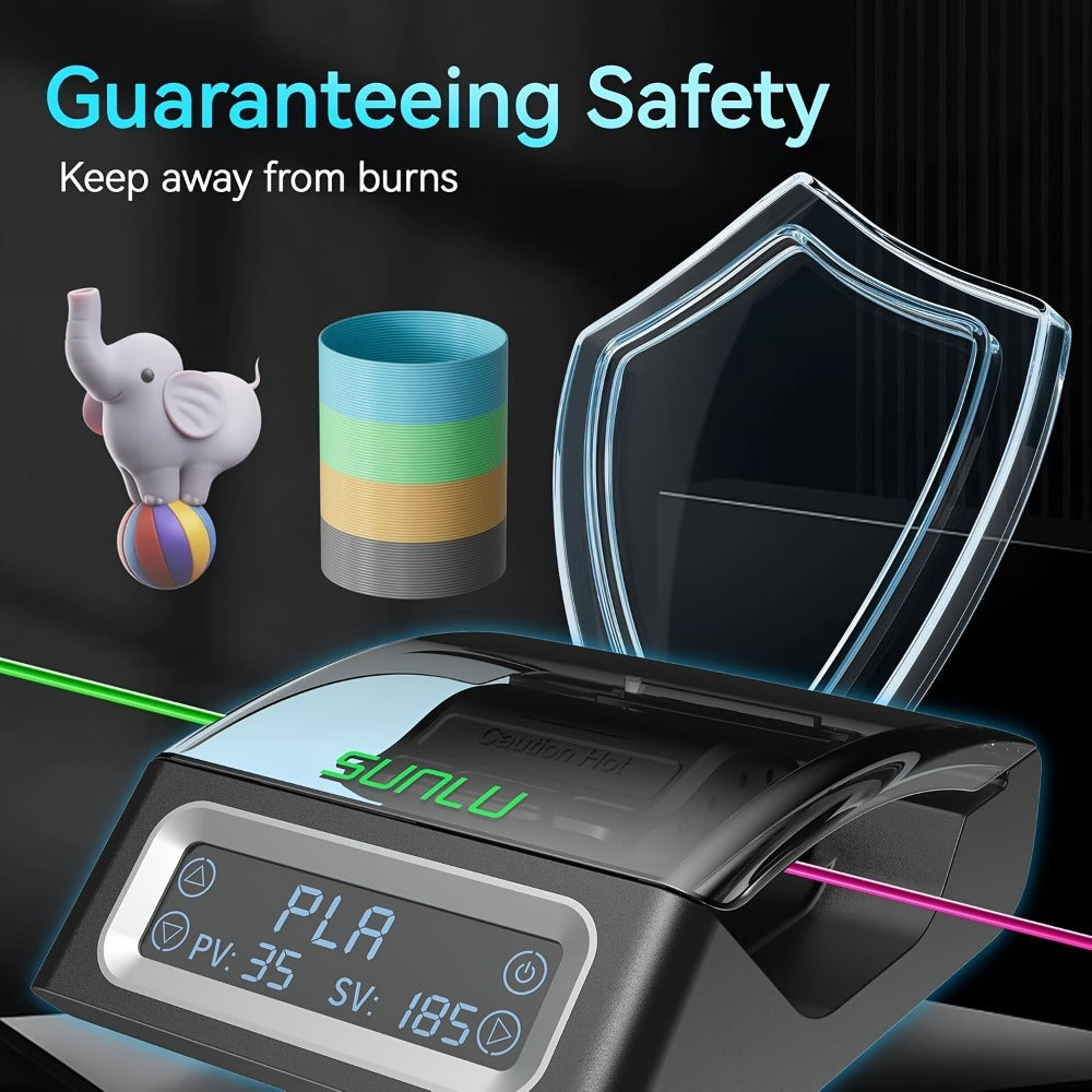 Filament Welder 1.75mm Touch Screen Up to 240°C – SUNLU 3D Filament Connector PLA ABS PETG PCL PA PC Compatible | 200pcs PTFE Sleeves Included USB Powered Portable Filament Joiner Splicer Tool