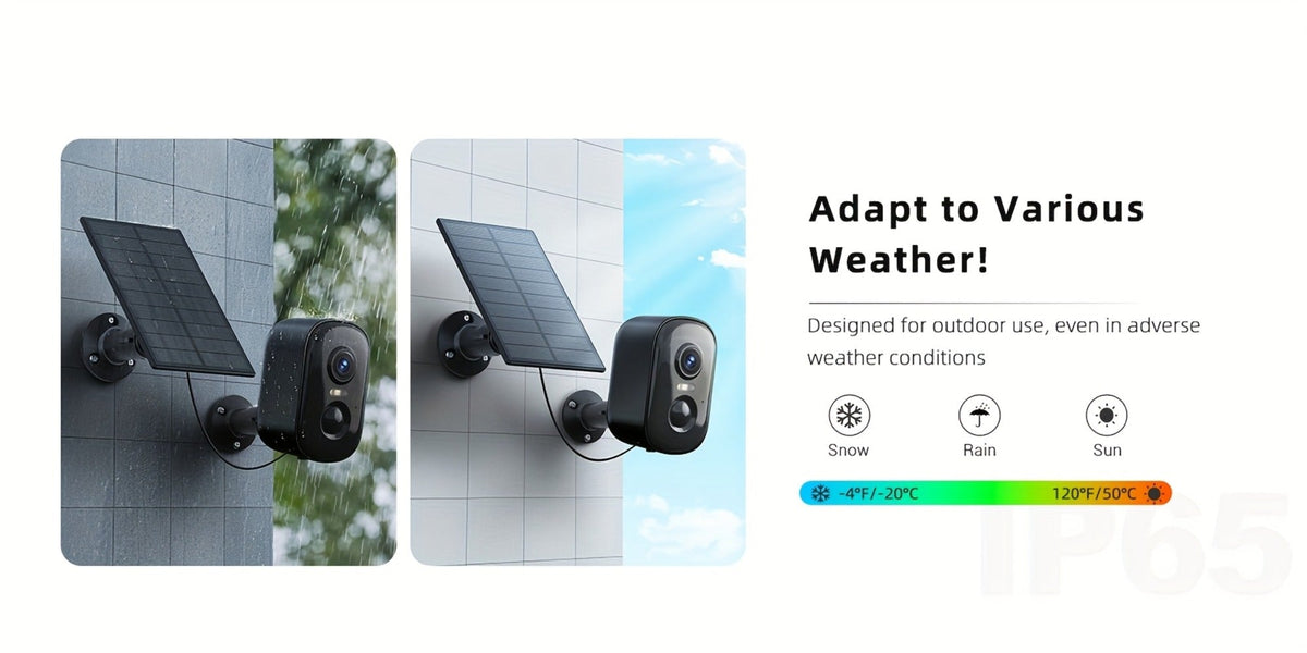 Solar WiFi Security Camera Indoor Outdoor – Dual Band 5G & 2.4GHz, Wire-Free Home Surveillance, Pet & Baby Monitor, Smartphone App Control, Rechargeable Solar Powered by Wesecuu