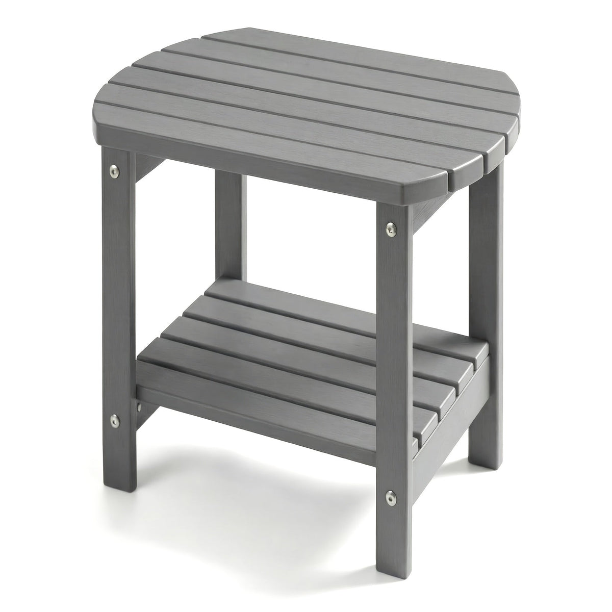 Outdoor Side Table shown in the Grey, YXHDPE006 option