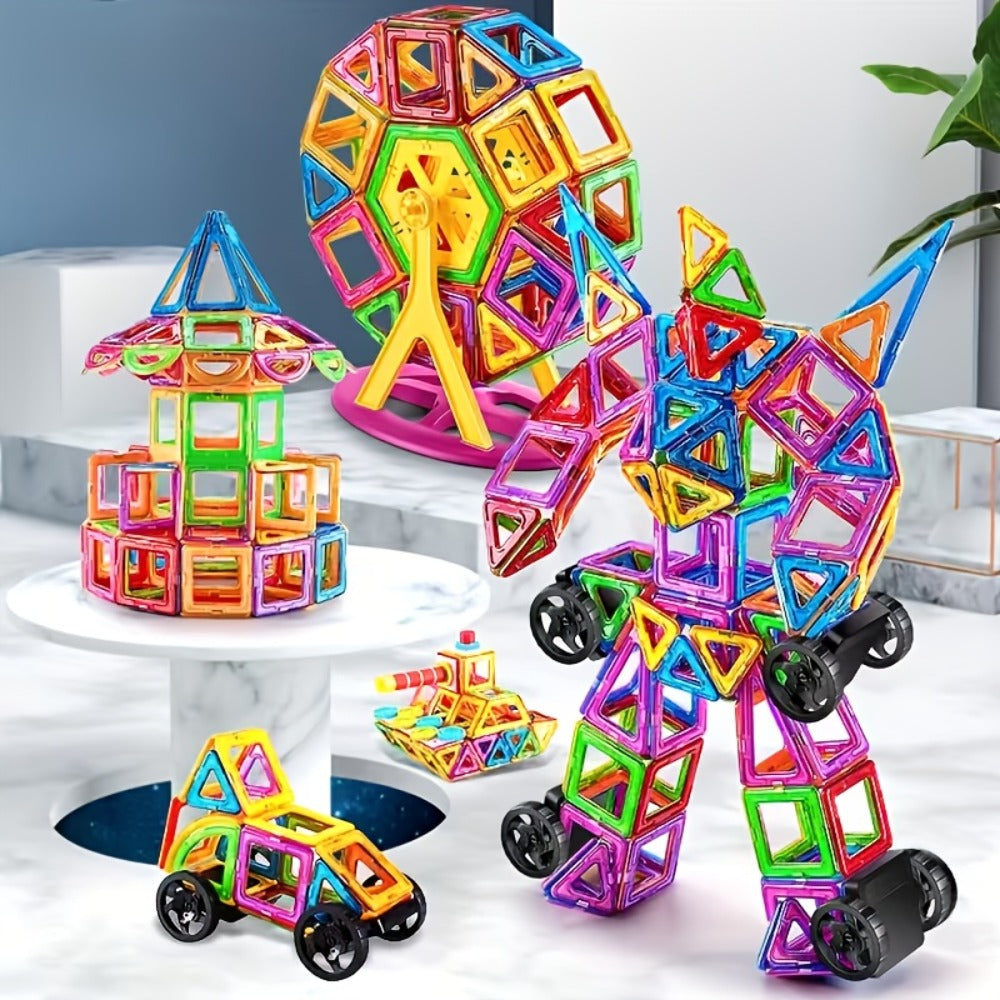 67-Piece Large Magnetic Tile Building Set