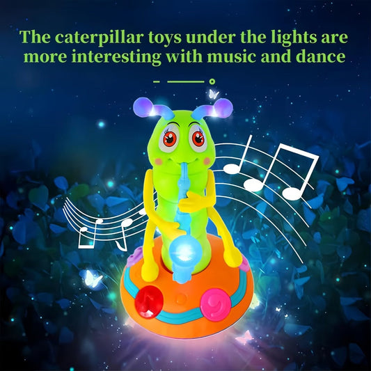 Caterpillar Saxophone Musical Toy with LED Lights and Sounds