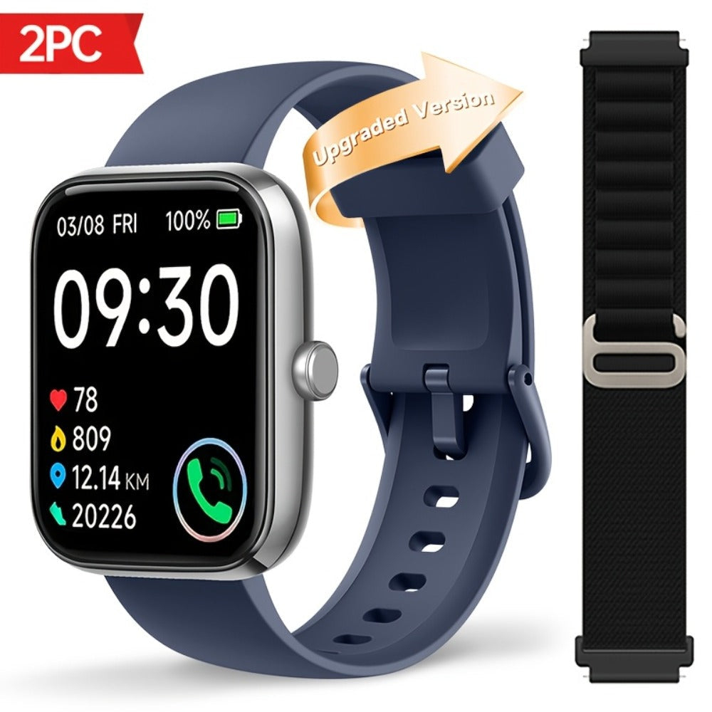 Fitness Tracker Smartwatch with Alexa Built-in FAWEIO 1.95" Large Display, Wireless Calling, 100+ Sport Modes, Pedometer Heart Rate Sleep Blood Oxygen, Compatible with iPhone & Android – Smart Watch for Men Women 11 Colors