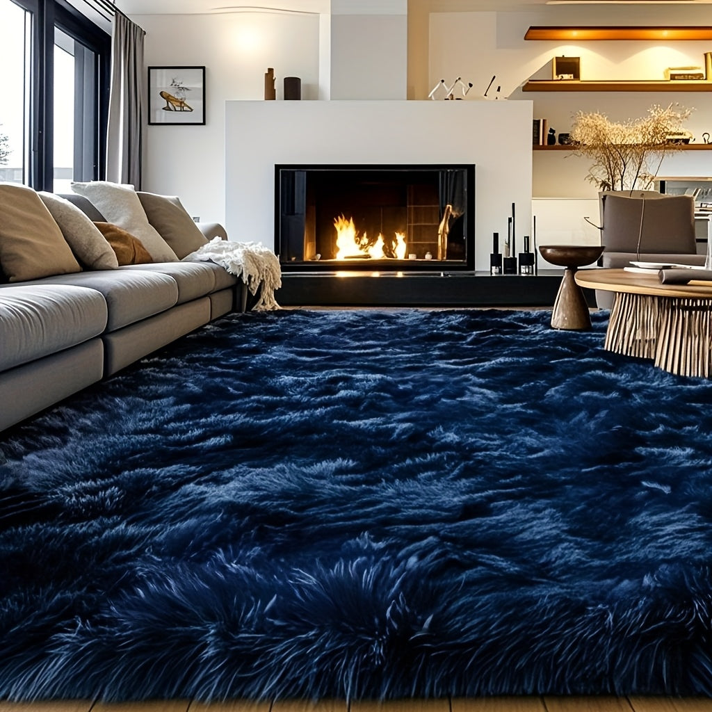Fluffy Shag Area Rug 8x10 Feet – Ultra Soft Plush Non-Slip Large Living Room Rug, Fuzzy Bedroom Carpet for Teen Dorm, Study Room & Home Decor – Multiple Colors