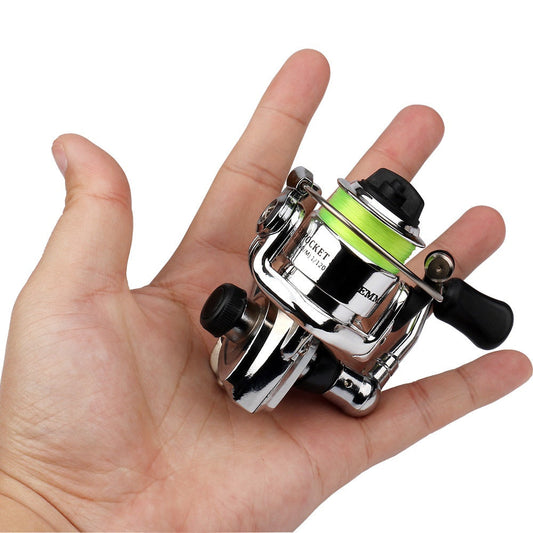 Spinning Fishing Reel Mini 100, 4.3:1 Gear Ratio with Aluminum Body and Line