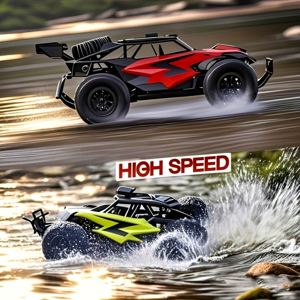 Colorful LED RC Off-Road Car with Red Buggy & Yellow Vehicle Options