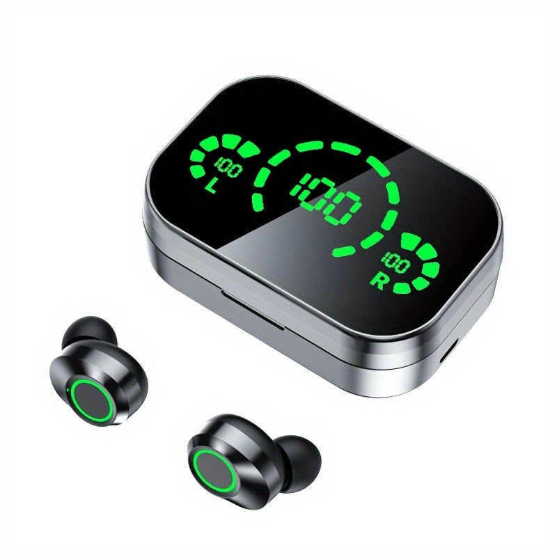 Wireless Earbuds Bluetooth 5.4, ANKRIYUL Sport In-Ear Headphones with Charging Case, Ultra-Low Latency Stereo Sound, Compatible with iOS & Android - for Travel, Commute, Gym & Outdoor Use
