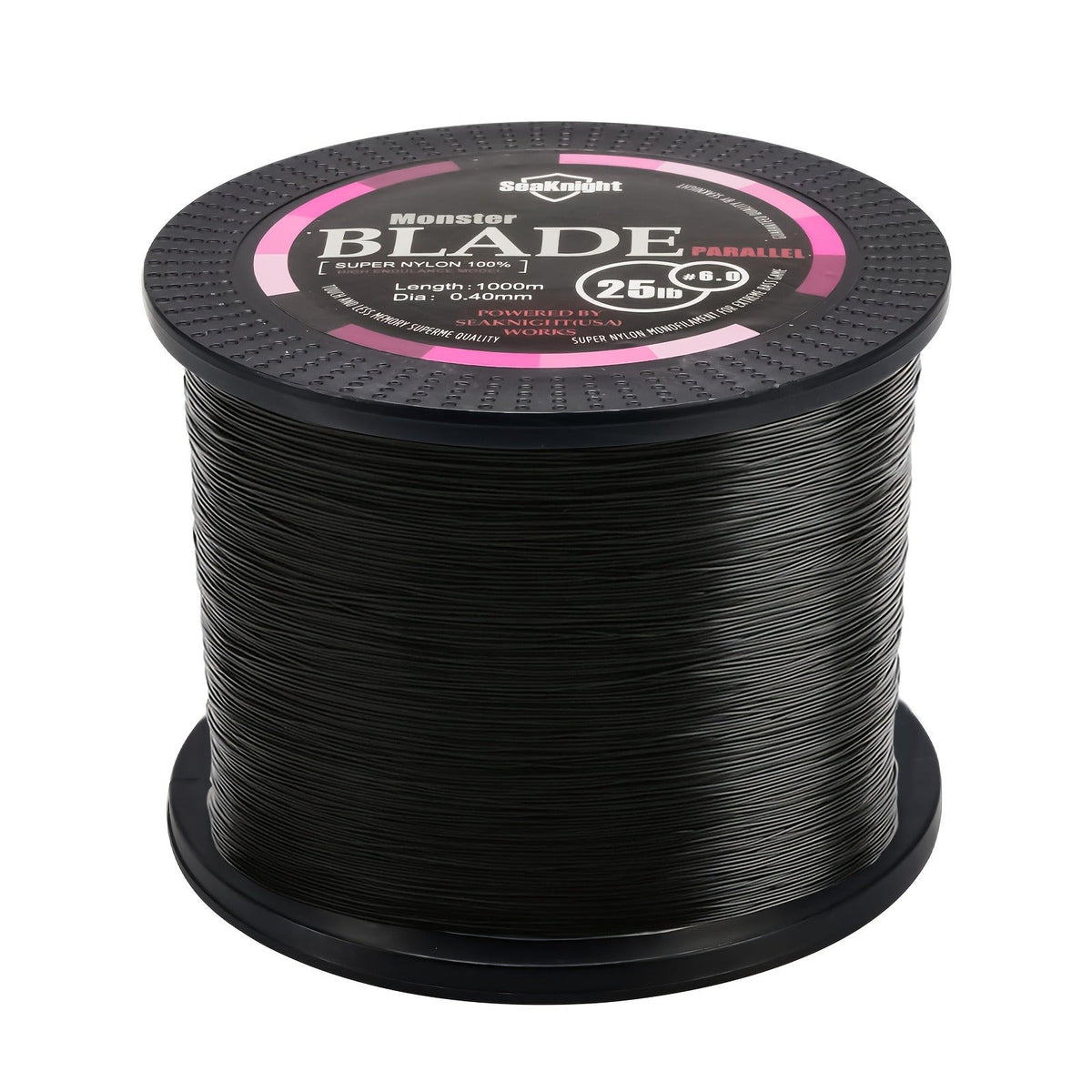 Monofilament Fishing Line 1000M / 1093Yds – Nylon Mono Line for Freshwater & Saltwater, 2-35LB, Black & White