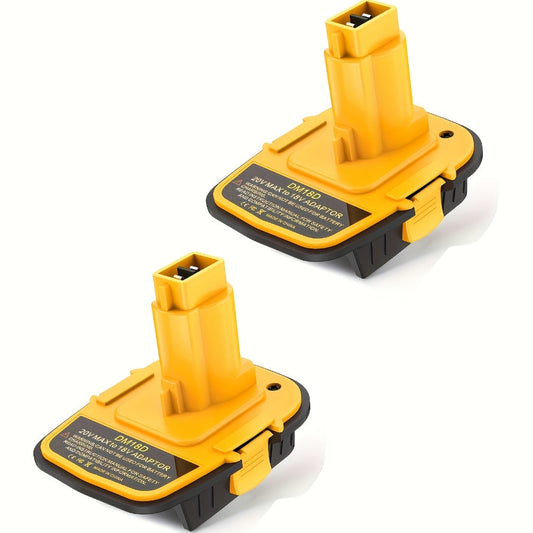 DM18D Battery Adapter with USB Port for DeWalt 18V Tools, 3-Pack