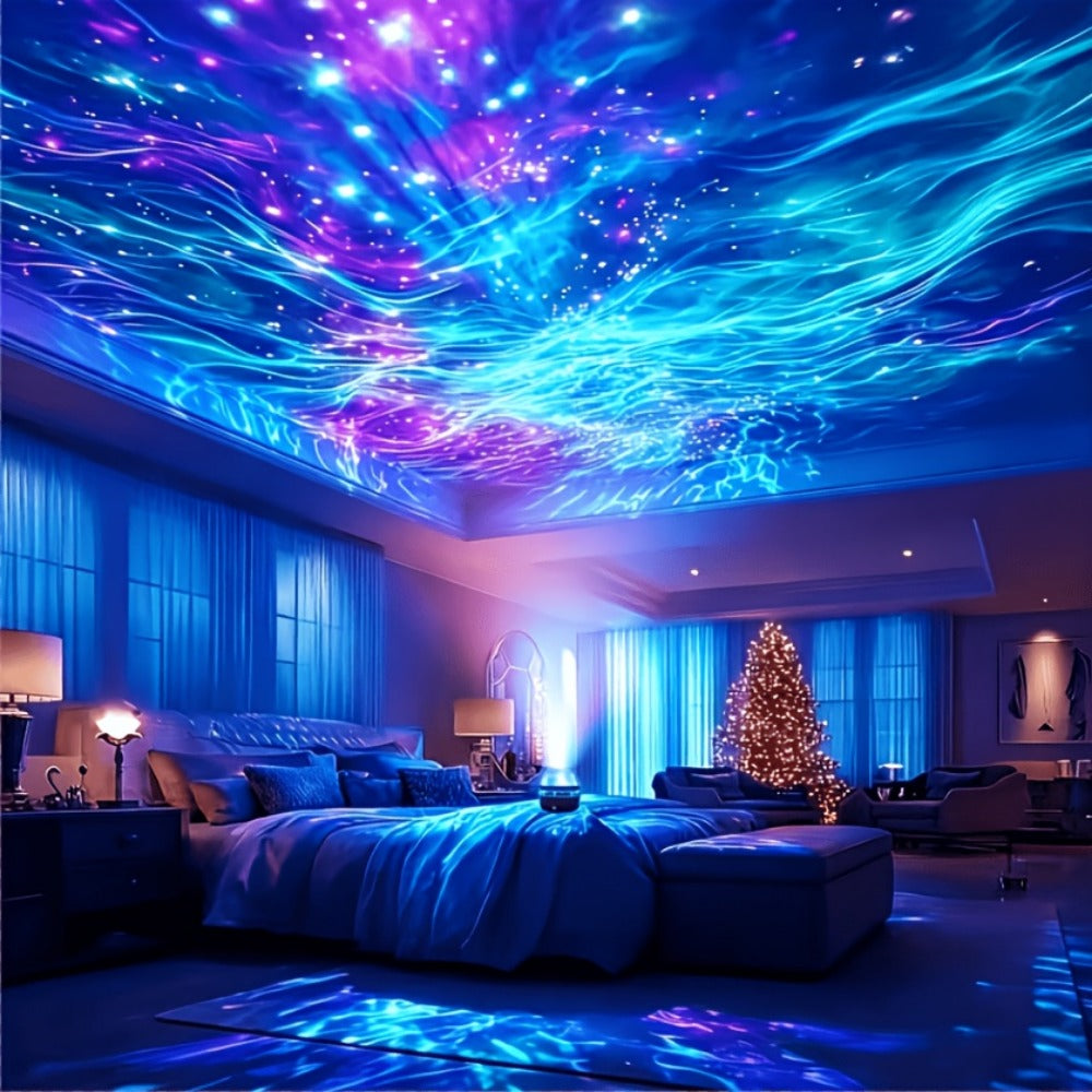 17-Color Star Projector Night Light with Remote, Timer and USB Power detail image - detail view 3