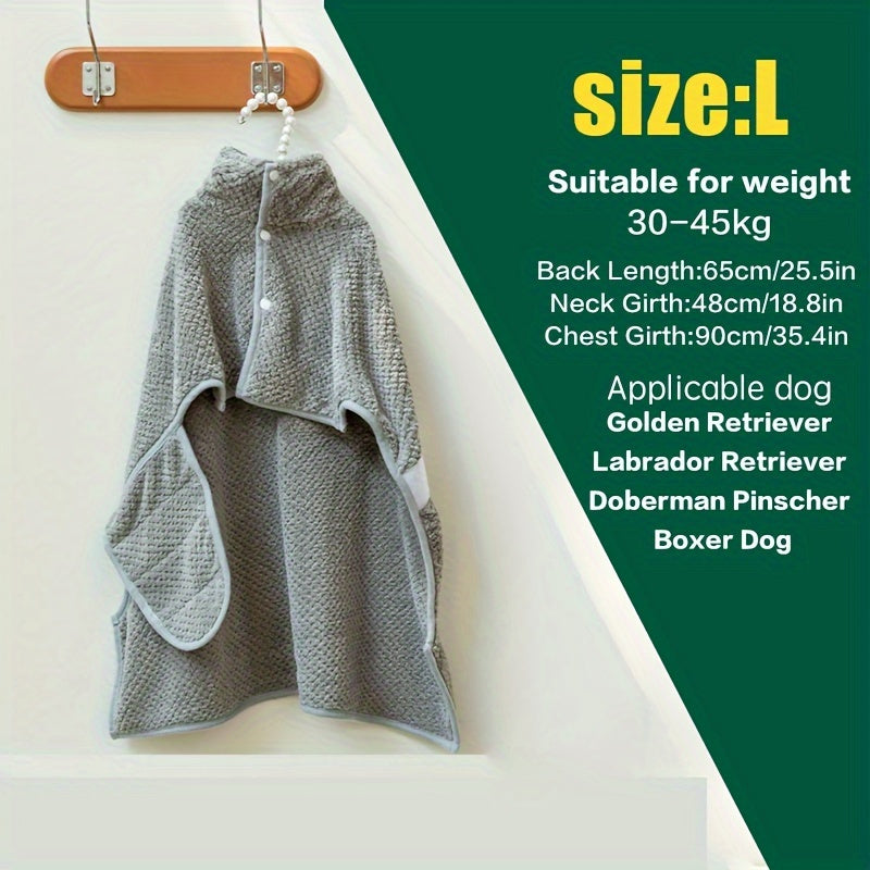 Microfiber Pet Towel Quick-Dry Super Absorbent Dog Bath Towel for Bathing Swimming Beach Outdoor S M L Gray Soft Lightweight Dog Grooming Towel